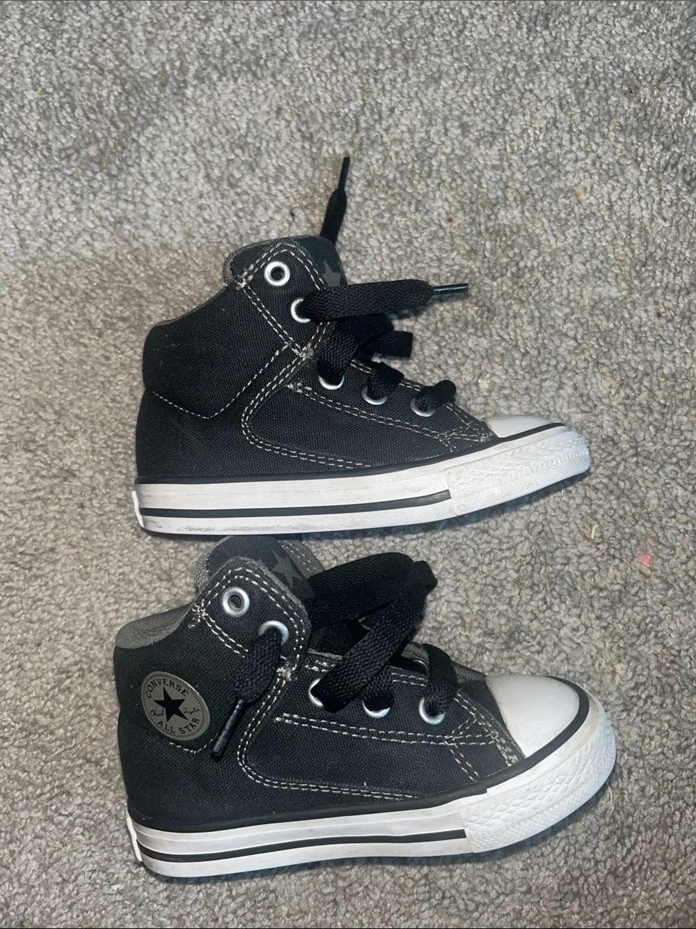 Converse Kids Black & White High-Top Sneakers